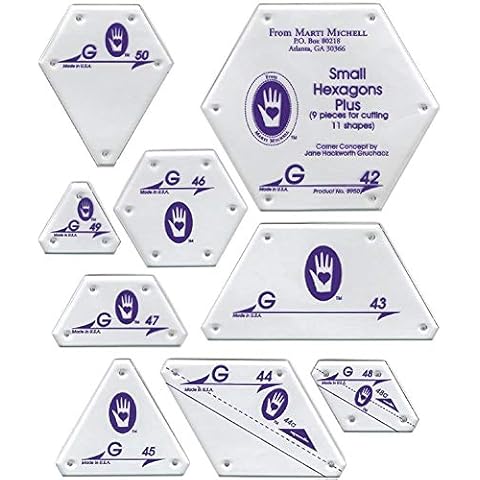 Marti Michell Small Hexagon Patchwork Template Set Cover