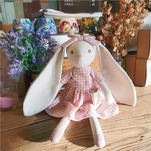 15bunnystuffedanimalforgirlsplushtoydollwearingpinkplaiddresscutedollsetdressupfor345yearoldgirlgiftforlittlegirlbirthdayeasterchristmas Urban Country Home Decor 15 bunny stuffed animal for girls plush toy doll wearing pink plaid dresscute doll set dress up for 3 4 5 year old girl gift for little girl birthday easterchristmas urban country home decor