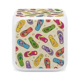 Oyihfvs Infradito colorate con fiori, scivolose, senza cuciture, mini sveglia digitale a LED, luce notturna, orologio da tavolo, wake-up, orologio da comodino, decorazione della stanza, regali per