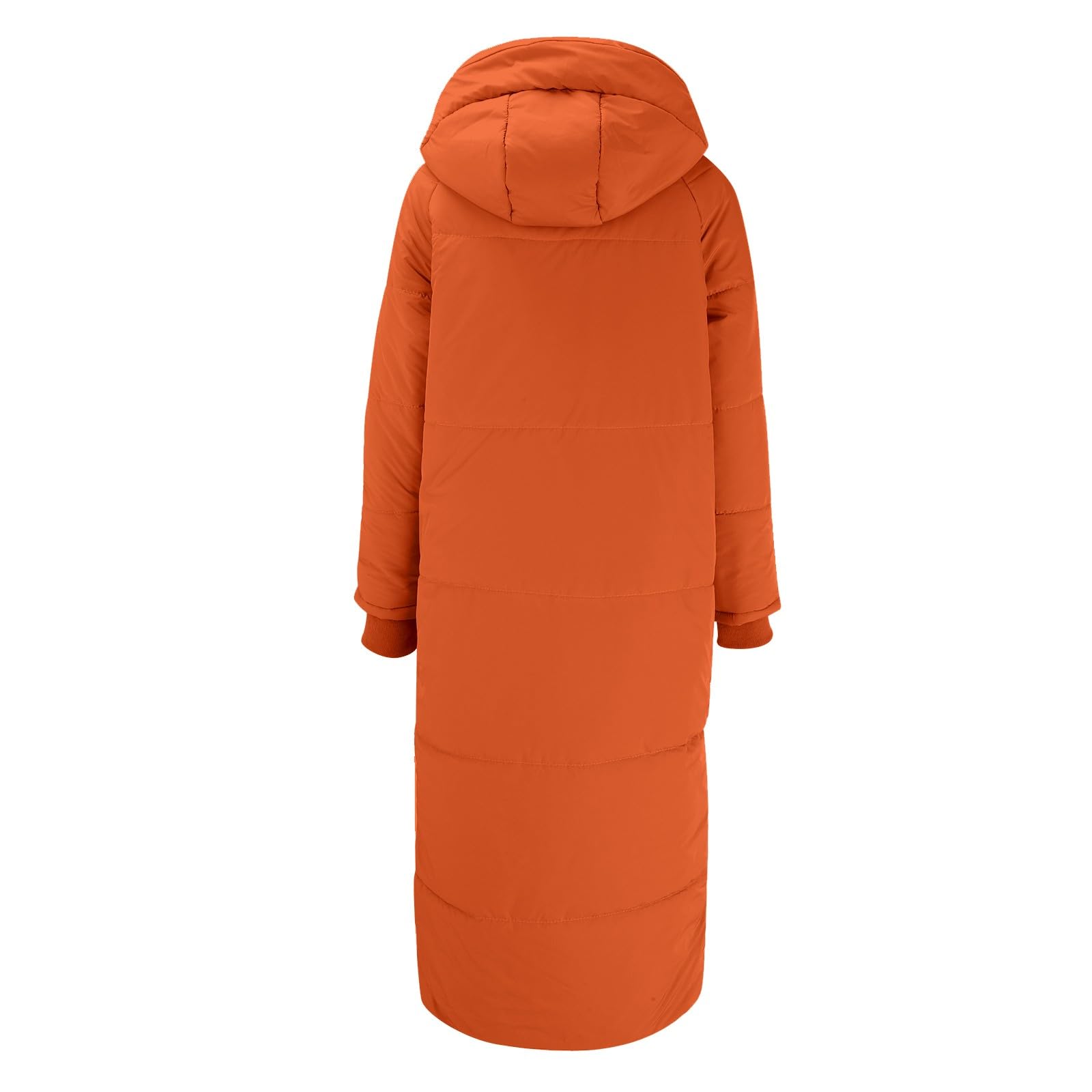 Abrigo de plumas para mujer, largo de invierno, chaqueta acolchada ligera con capucha, chaqueta con capucha con cremallera, abrigo acolchado grueso, chaqueta de invierno, abrigo de entretiempo, abrigo