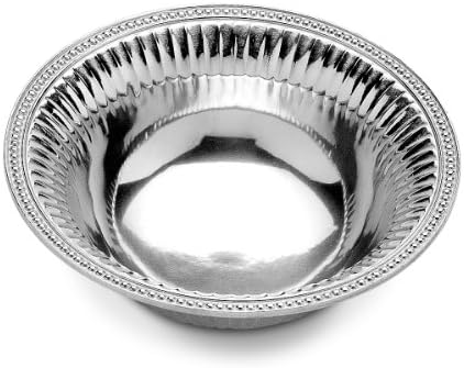 Wilton Armetale Flutes and Pearls Serving Bowl, Round, 14-Inch