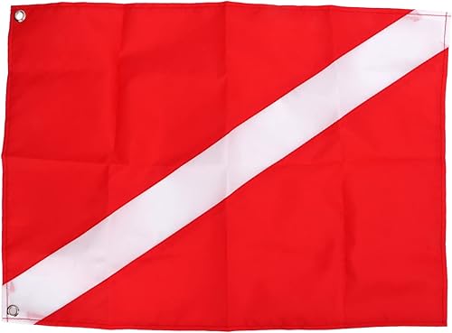 Miniatura 7 de Banderas de buceo, bandera internacional de buceo de pesca submarina roja y blanca, bandera alfa de color brillante, bandera de buceo para barco,