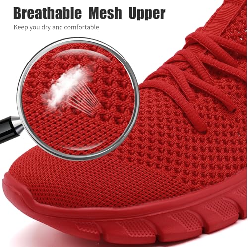 Image of Mens Running Shoes Slip On Tennis Walking Sneakers Workout Athletic Lightweight Casual Sport Shoes