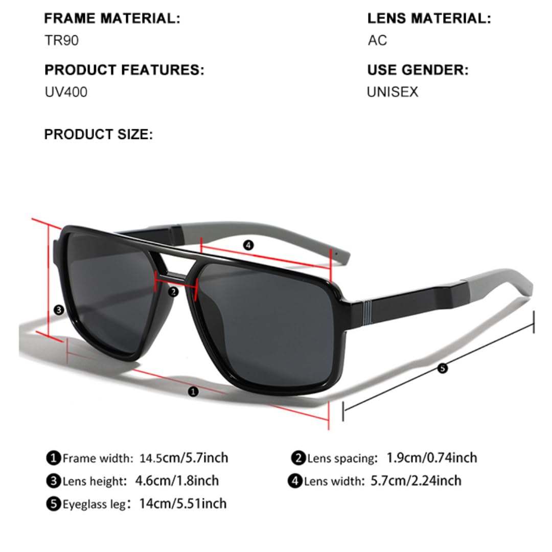 Occhiali da sole polarizzati punk retrò alla moda per donne e uomini, occhiali da sole classici vintage, occhiali da sole UV400 per esterni