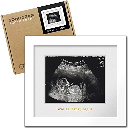 Premium Wood Sonogram Sized Photo Frame Nursery Decor Expecting New Parent Baby Shower
