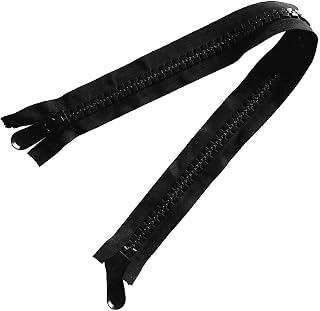 Separador Resistente Cremallera para Barcos con Doble Deslizador de Resina Adecuada para Náuticas Reparaciones Camping Actividades Al Aire Libre, 183cm