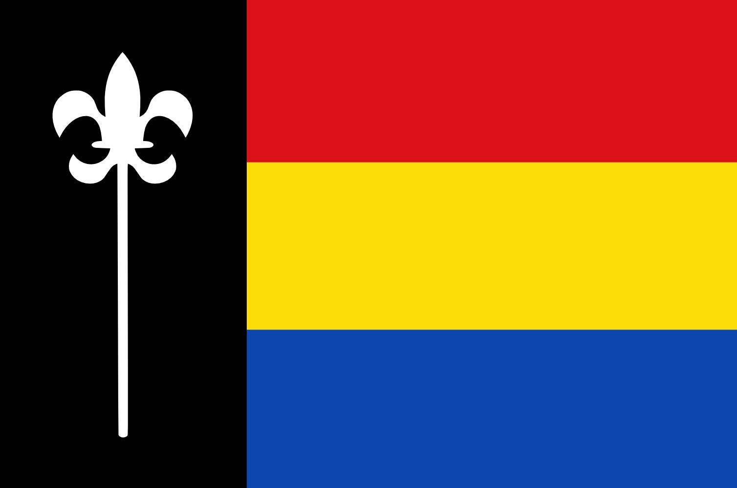 Drapeau Ossendrecht vlag de grande taille pour pavoiser aux couleurs du North