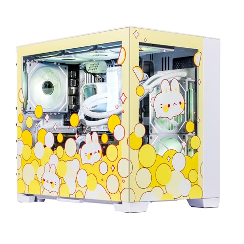 Image of Velztorm Fruity Bunny Custom Built Gaming Desktop PC (AMD Ryzen 7 5700X, GeForce RTX 5070, 32GB DDR4, 2TB PCIe SSD, RGB Fans, 240mm AIO, 850W PSU, WiFi 5, Bluetooth 5.0, RJ-45, Win 11 Home)