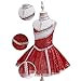 Girls Fashion Ethnic Style Gymnastics Performance Party Dress Kids Sleeveless Sequin Latin Dance Costume Flowy Hem