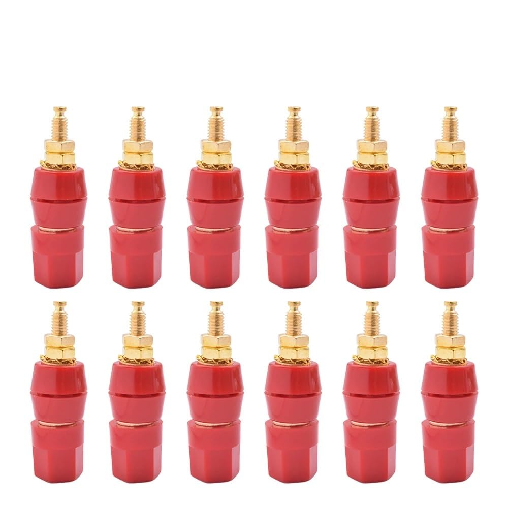 Connecteur banane 4mm rouge mâle pour borne d'amplificateur audio et test d'alimentation