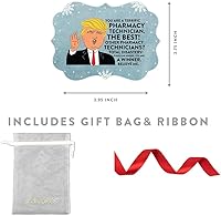 Vista 5 de Andaz Press Presidente Donald Trump Fancy Frame Recuerdo Adorno de Navidad, Regalo de broma de Técnico de Farmacia, 1 paquete, divertidas ideas