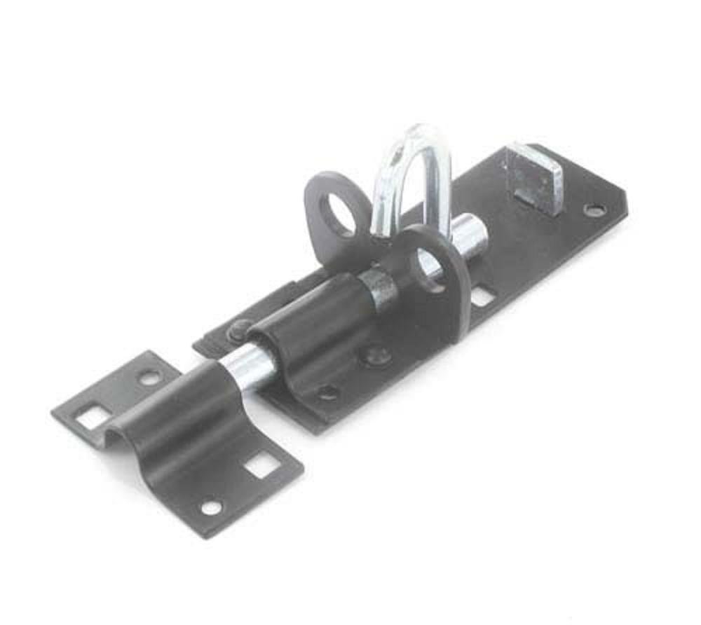 Securit Black Padlock Bolt 200Mm S1413