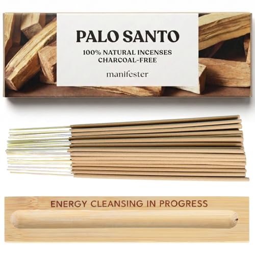 Palo Santo Incense Sticks 100% Natural, Charcoal-Free, Clean, Non-Toxic -
