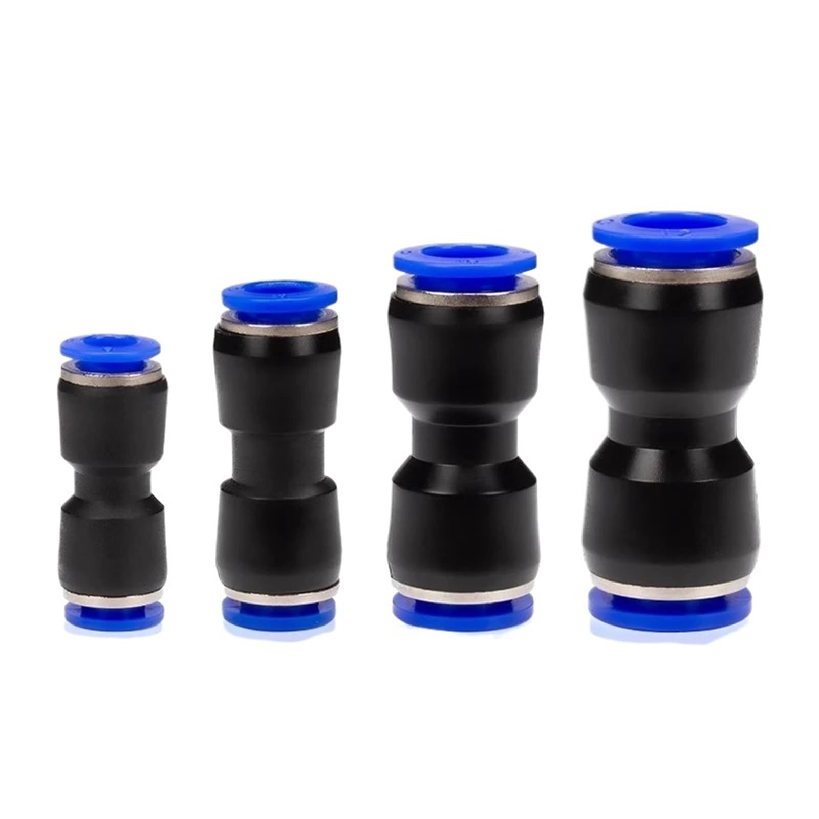 Empuje la válvula de bola de conexión, Manguera de aire neumática/Conexiones de tubo Conector rápido Plástico 4-12 mm 5/10 piezas(Sa(5pcs),10mm)