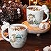 UV DTF Cup Wraps Stickers 5 Sheets Christmas Theme 16oz UV DTF Waterproof Rub on Transfers Cup Wrap for Crafting DIY Libby Glass Decals
