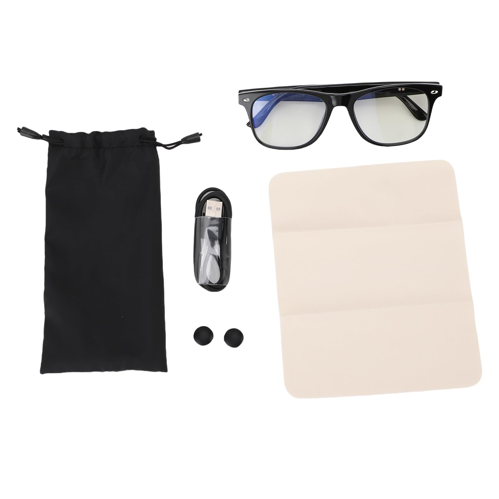Lazmin112 Occhiali Intelligenti AI, Occhiali di Traduzione Bluetooth con 163 Lingue di Traduzione in Tempo Reale, Display APP, Chiamate di Conduzione Aerea, Protezione Dalla Luce Blu,