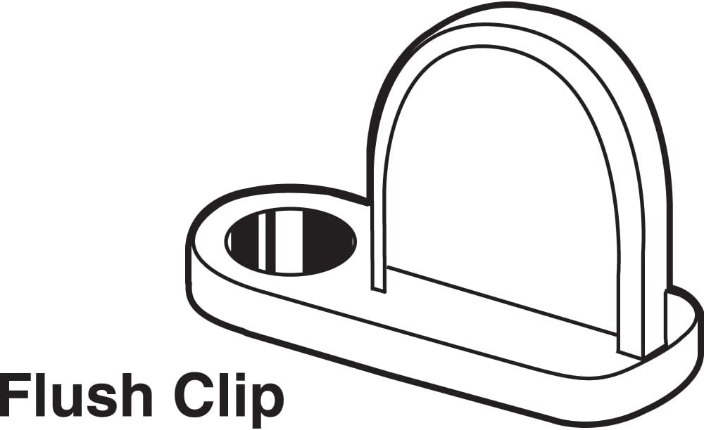 Prime-Line PL 14404 Flush Diecast Screen Clip, Mill (100 Pack)