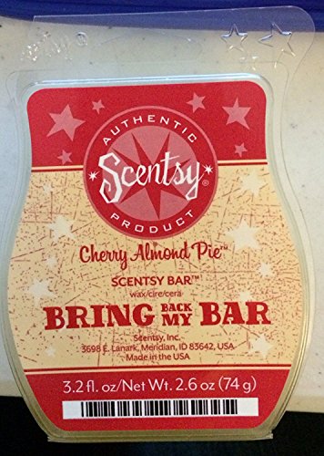 Scentsy, Cherry Almond Pie BBMB, Wickless Candle, Tart Warmer Wax 3.2 Fl Oz, 8 Squares