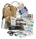 Scherber Premium IFAK Kit Trauma Pack Fully Stocked MOLLE Pouch w/CAT Tourniquet, HyFin Vent Chest Seal, & Israeli Bandage Trauma Kit for Emergency, Gunshot, Bleeding, & Major Wound Care (Camouflage)
