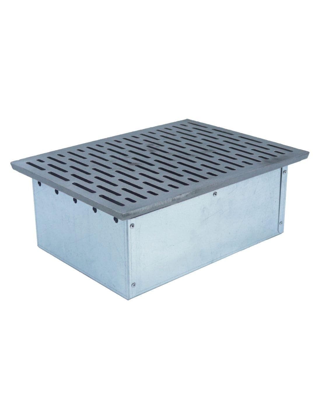 Fonderia Bongiovanni | Griglia in Ghisa | Griglia per Camino | Stufa Pellet | Barbecue Fondello per Cenere | 30x40 cm | con Cassetto Raccolta Cenere | Accessori Camino