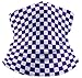 Checkered White and Purple Tube Headband - Single Piece