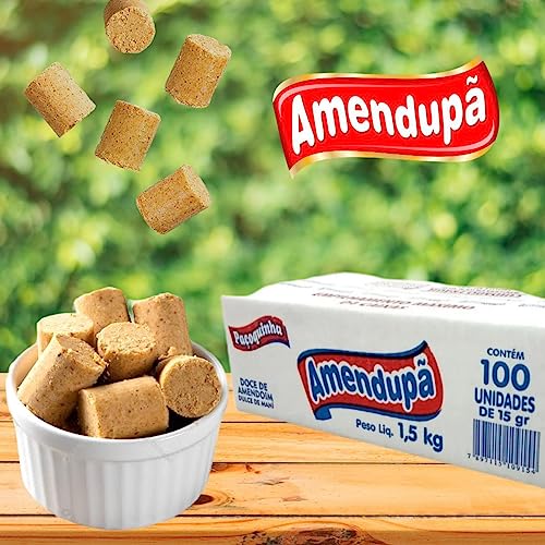 Paçoca rolha amendoim 1,5KG 100unid