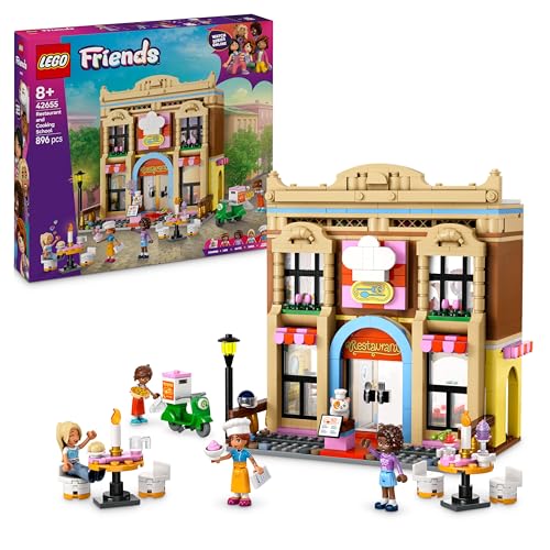 LEGO Friends Le Restaurant et l’école de Cuisine - Jouet de Construction et idée de Cadeau pour...