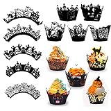Bellamente Diseñado: Este pastel de Halloween está bellamente decorado y diseñado para agregar más atmósfera y elementos de Halloween a sus vacaciones y hacer que sus cupcakes sean más hermosos.