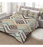 Couette 260x240 Usine, Couette Imprimée 240x260 En Motif Fleurs, Couette 4 Saisons Pour 2 Personnes, Edredon Nature Réversible Avec 2 Taie D'oreiller 65x65, Couette Sans Housse AB-854