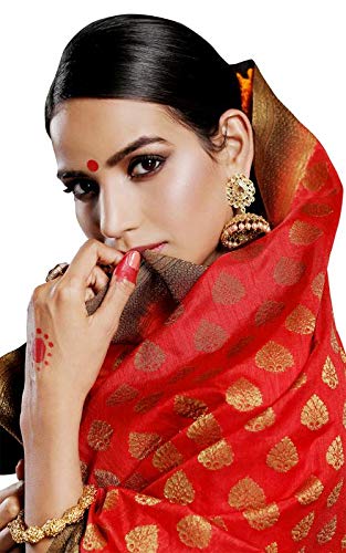 amazon red saree