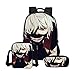Produktbild Twhoixi Anime Tokyo Ghoul 3 Teile/Satz Kombination Rucksäcke für Jungen Mädchen Schule Bookbag Casual Umhängetasche Täglichen Beutel