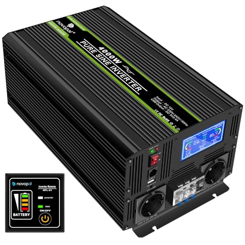 Convertisseur Pur Sinus 4000W 12V 220V onduleur voiture camping-car et bateau