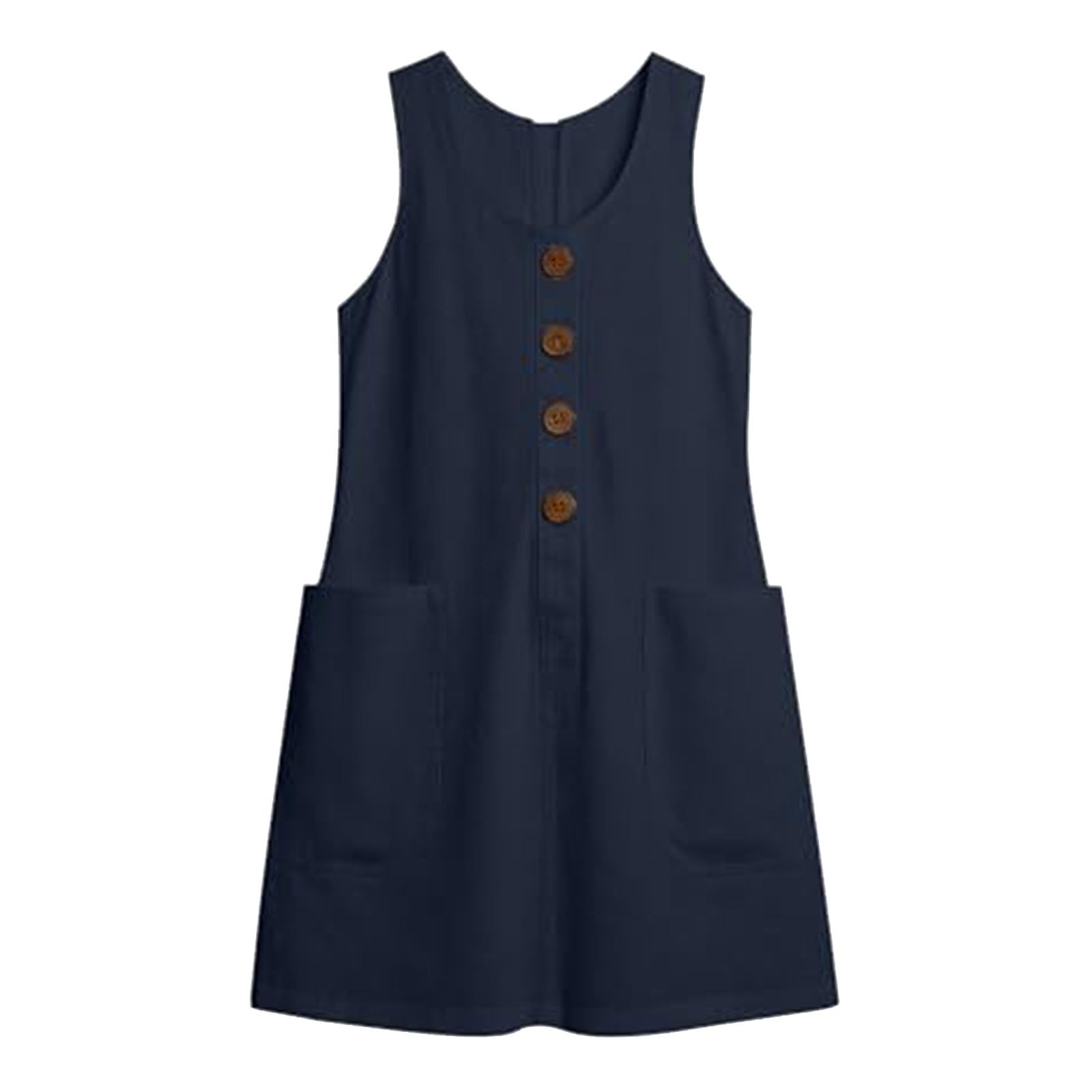Abitino Estivo Donna Gonna Lunga da Donna a Maniche Corte con Scollo Rotondo e Inserti Patchwork, Elegante e Comoda. Vestito Estivo