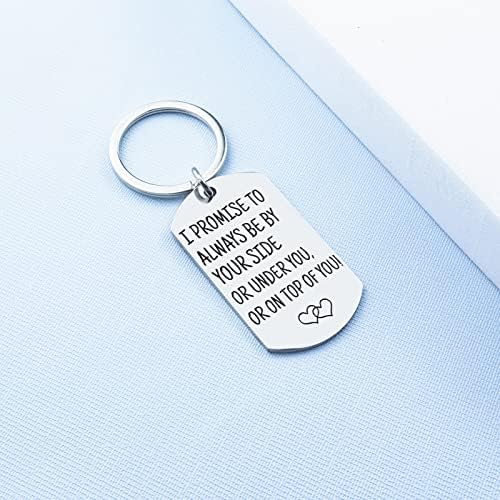 Aisity Fathers Day Gift for Husband Boyfriend Couple Keychain for Boyfriend Couple Gifts from Wife Gift for Husband Funny Intimate Gifts for Couples Romantic Stuff for Him Couples Naughty
