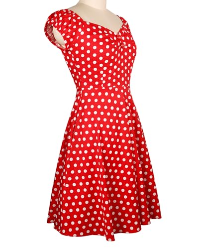 Image of YARN & INK Retro Swing Dresses for Women 1950s Vintage Rockabilly Clothes Pinup Clothing Cocktail Party Dress