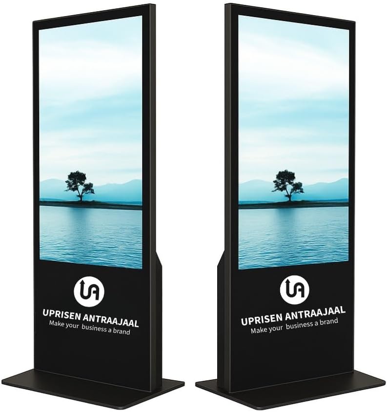 43 Inch Digital Standee | Full HD LED Display | Smart Digital Signage for Advertising, Restaurants, Malls & Retail Stores | Metal Body, Plug & Play, Wi-Fi & USB Support