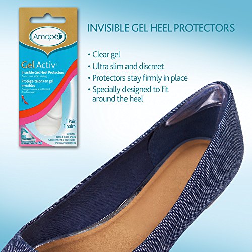Protectores de tacón Invisible Gel para mujer, 1 par, talla 5-10 miniatura 2