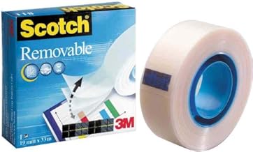 Scotch Ruban adhésif Magic 811 Removable 19 mm x 33 m Invisible