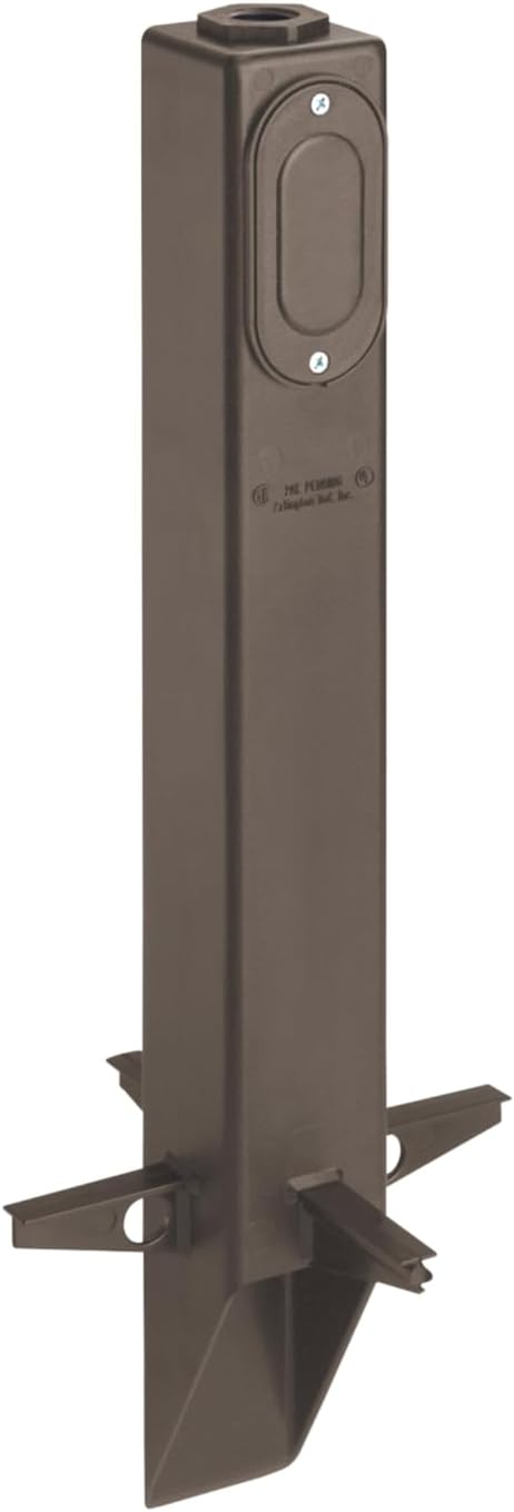 Arlington Industries - GPLN19BR - Gard-N-Post. 19 Support for Three Wire Outdoor Light fixtures. Comes with 3/4 NPT