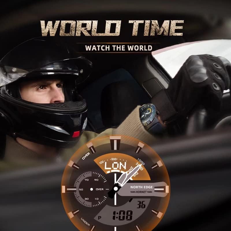 NORTH EDGE Hornet watch displaying world time