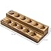 MyGift Set of 2 Rustic Burnt Wood Essential Oil Storage Holder Display Tray, Holds 11 Bottles