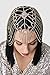 BABEYOND Vintage Style Roaring 20s Crystal Rhinestone Flapper Cap Headpiece Head Jewelry Chains