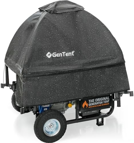 GenTent Safety Canopies Generator Running Cover - Universal Kit (Standard, Black) - for Open Frame Generators
