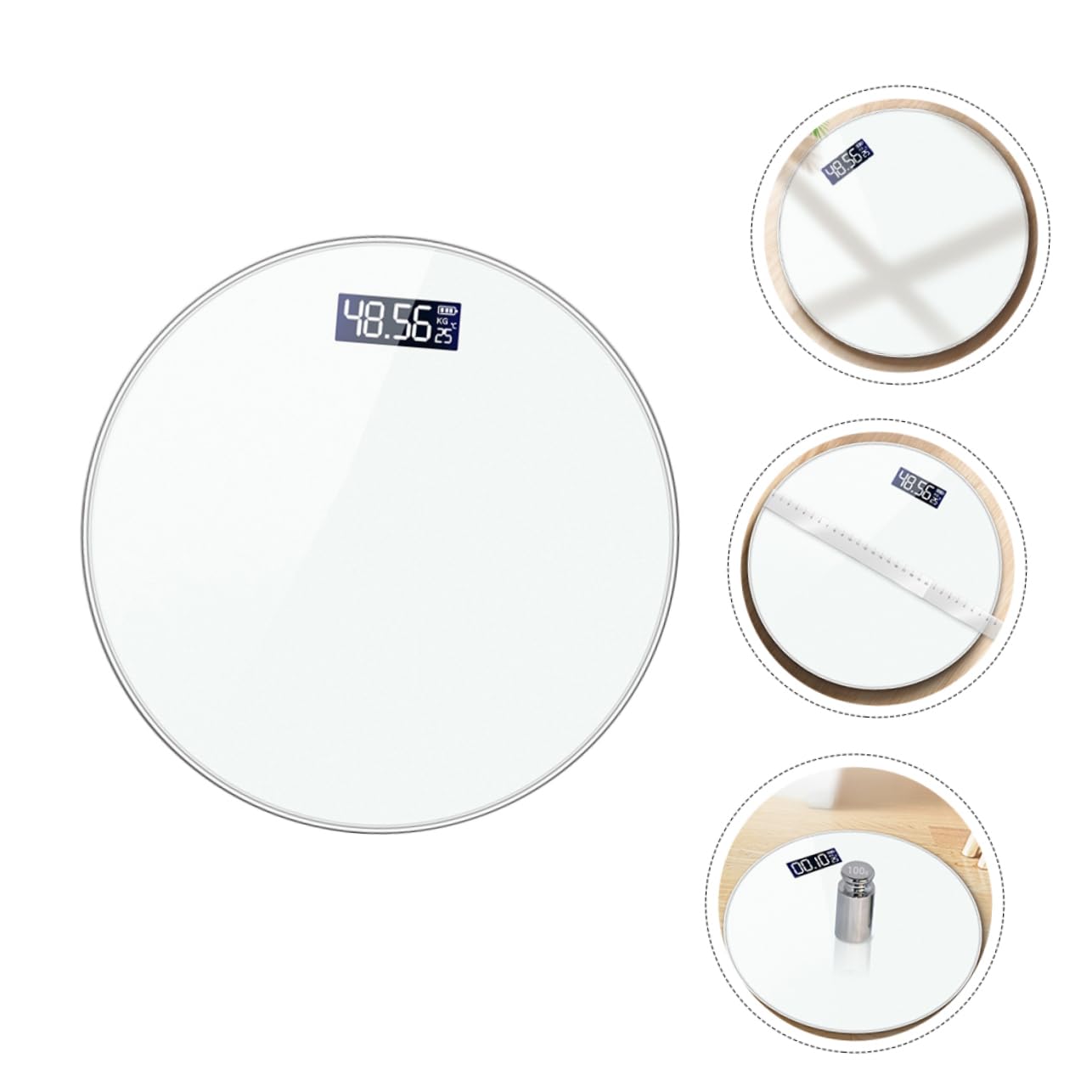 Báscula de Peso Corporal Digital de Gestión Fitness de Precisión con Pantalla LED y Diseño Duradero para Uso Hogar