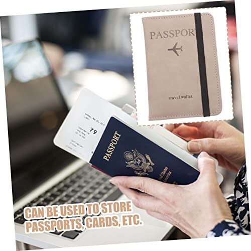 Abaodam 2 Peças Capa Para Cartão De Passaporte Carteira De Couro Para Passaporte Bolsas De Viagem Ma
