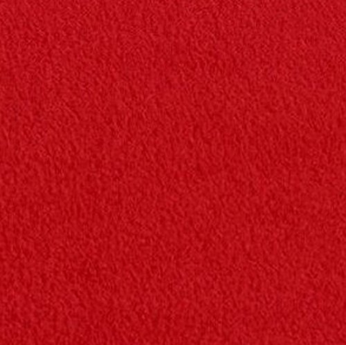 Red Anti Pill Solid Fleece Fabric, 60" Inches Wide - Sold by The Yard