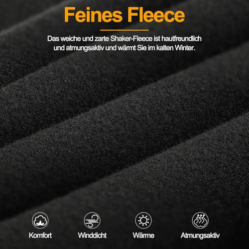 Tavaler Schlauchschal Herren/Damen Winter, Multifunktionstuch Winddicht Halswärmer, Elastisch und Atmungsaktiv Halstuch Herren, Loop Schal für Fahrrad, Motorrad, Skifahren