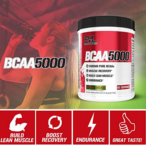 Evlution Evl Bcaas Amino Acids Powder - Bcaa Powder Post Workout Recovery Drink And Stim Free Pre Workout Energy Drink Powder - 5G Branched Chain Amino Acids Supplement For Men - Cherry Limeade #TOP3