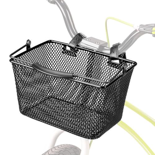 Cesta de ciclismo anti caídas con marco de metal para meriendas de niños