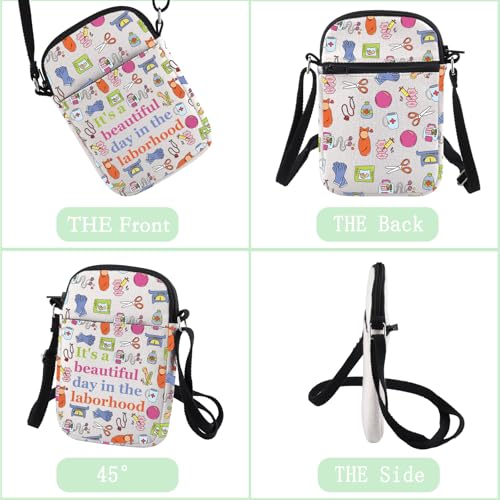 CHOORO Labor And Delivery Nurse Gift L&D Nurse Gift It’s A Beautiful Day In The Laborhood Crossbody Bag3